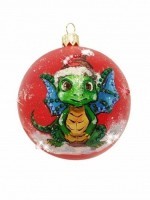 Новогодний шар Сияние покровителя с кристаллами Swarovski (3019)