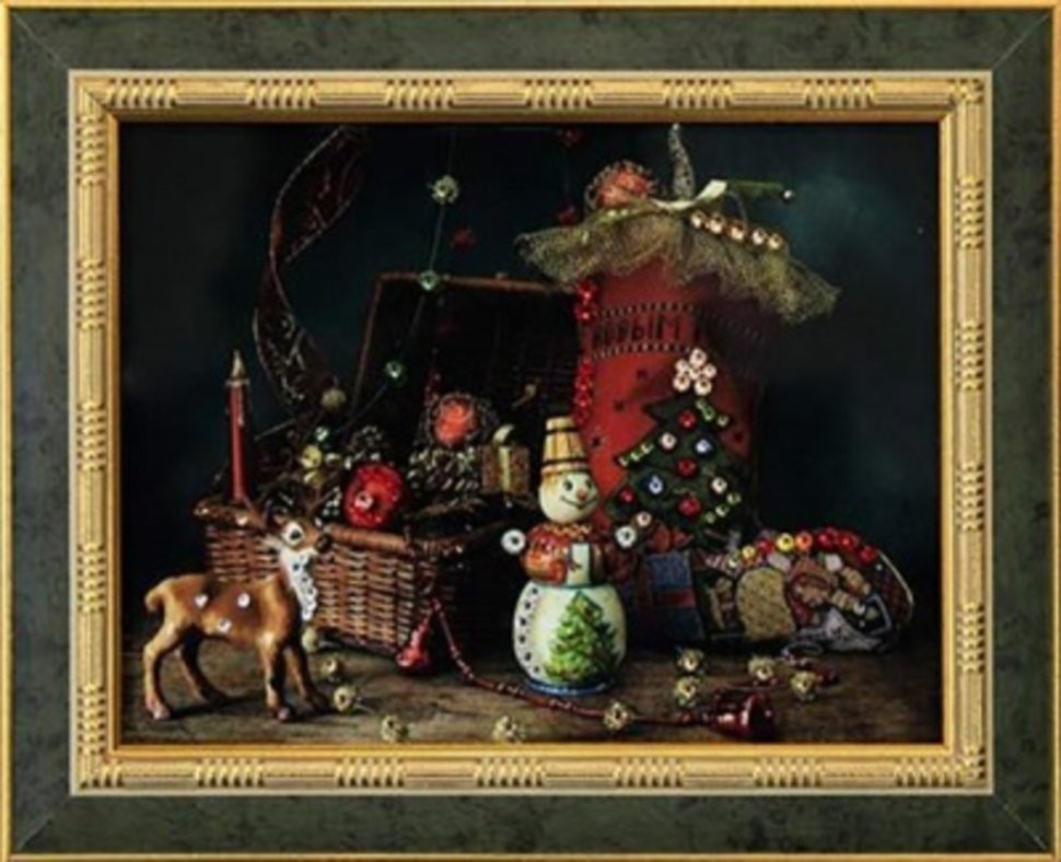 Картина Старый Новый Год с кристаллами Swarovski (1772)