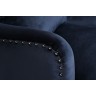 Кресло Rimini велюр синий Bel18 74*84*104см с подушкой (TT-00005632)