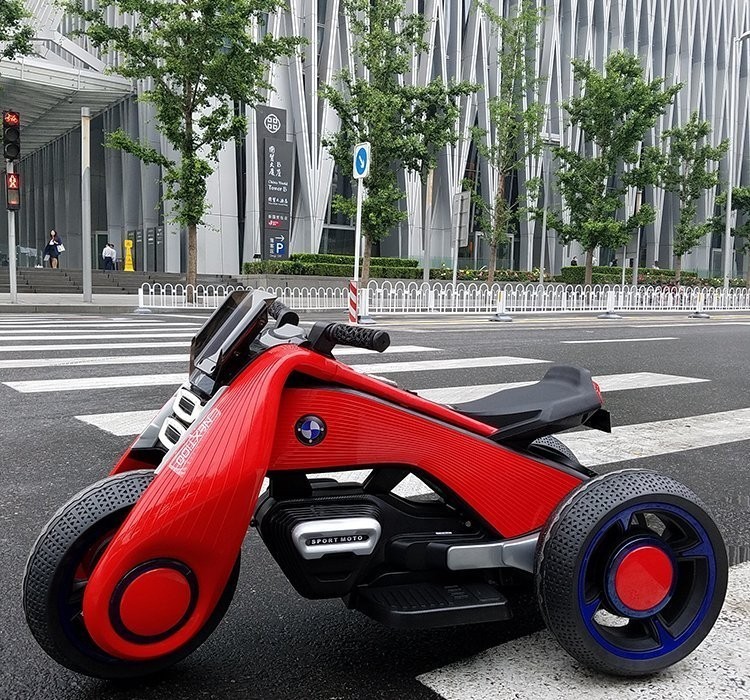 Детский электромотоцикл BMW Vision Next 100 Mini (трицикл) (BQD-6199-RED)