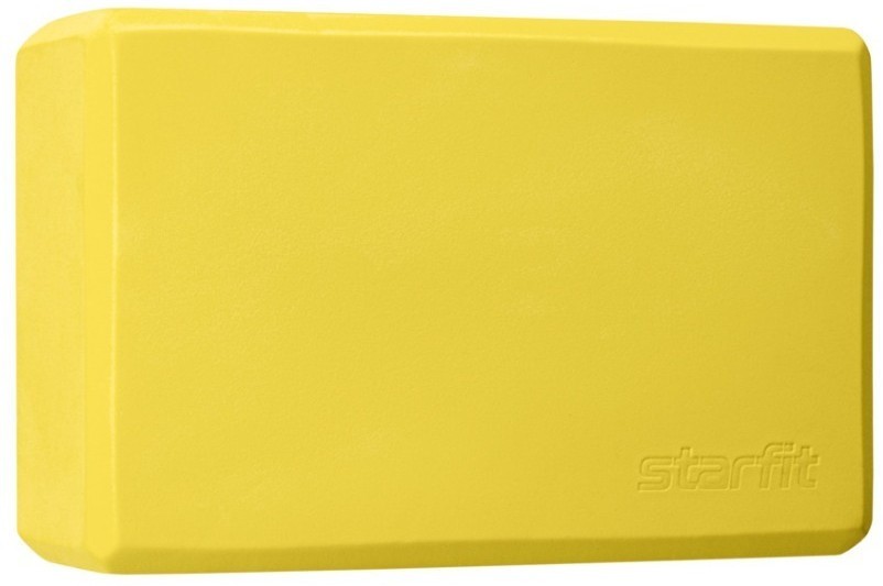 Блок для йоги YB-200 EVA, желтый, пара (2109336)