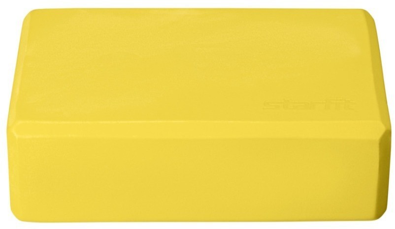 Блок для йоги YB-200 EVA, желтый, пара (2109336)