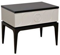 Тумбочка прикроватная Spinola черно/серая 60*40*50см (TT-00011888)