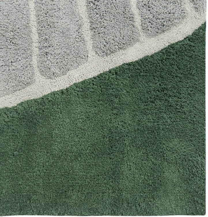 Ковер из хлопка с рисунком tea plantation из коллекции terra, 120х180 см (74498)