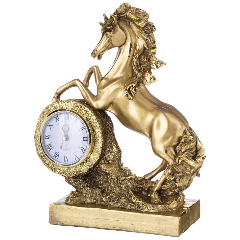 Часы "лошадь большая" высота 30 см ИП Шихмурадов (169-382)