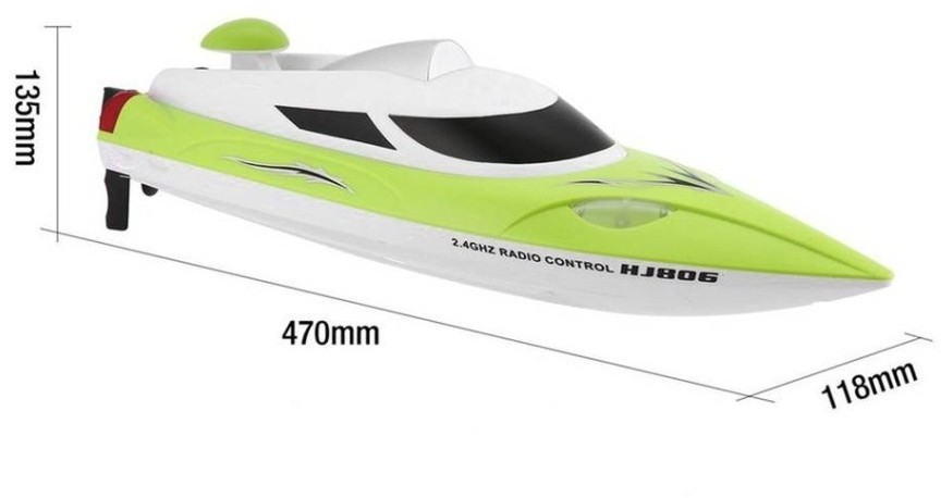 Радиоуправляемый катер Green SuNew с сумкой (47 см, 35 км/ч, акб 3000 mAh) (HJ806B-A2-BAG)