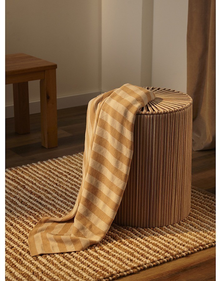 Корзина плетеная dholak beige из коллекции ethnic, размер m (77211)