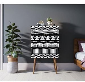 Комод на высоких ножках Berber 19 принт арт BB09/Print_19-ET