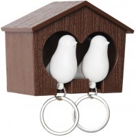 Держатель для ключей duo sparrow, коричневый/белый (74962)