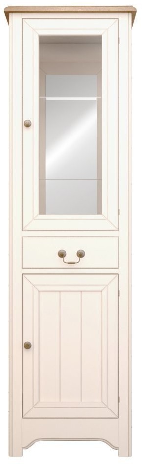 Узкий шкаф-витрина Olivia в бежевом цвете арт GC2005C-ET