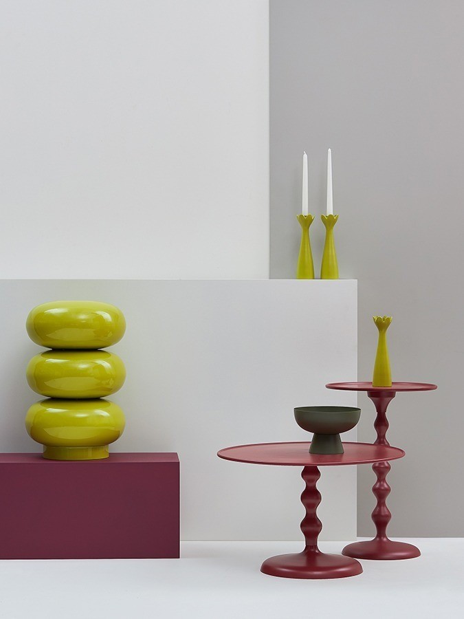 Подсвечник laminaria, 23 см, лайм (78635)