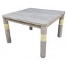 Стол GALACTUS TABLE120, Тиковое дерево, Natural brown/ivory, ROOMERS FURNITURE