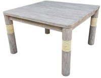 Стол GALACTUS TABLE120, Тиковое дерево, Natural brown/ivory, ROOMERS FURNITURE