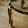 Стол D070, 60, стекло,сталь, акрил, Antique brass/Acrylic, ROOMERS FURNITURE