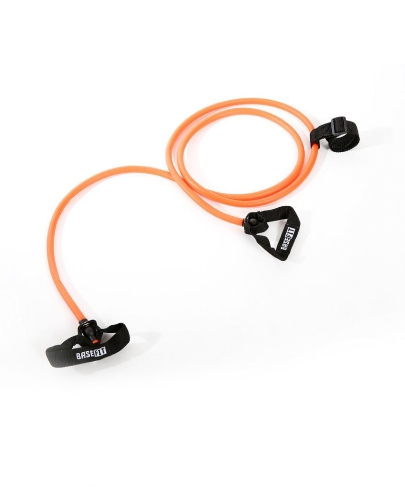 Эспандер лыжника-пловца BASEFIT ES-901, 8х12х2200 мм, 3 кг, оранжевый (1483968)