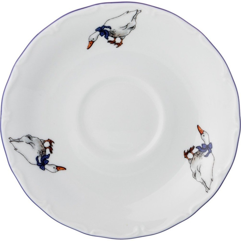 Чайный набор на 6 персон 12 пр. "гуси" 350 мл. диаметр 15 см. G.Benedikt. (658-029)