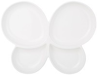 Менажница lefard &quot;native&quot; 4 сек. в форме бабочки 29*23*3 см (761-093)