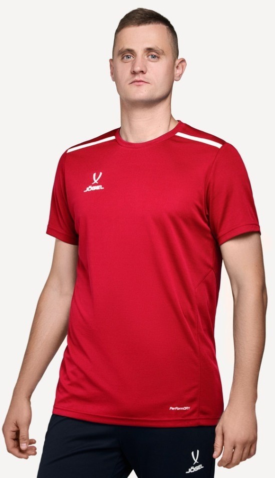 Футболка тренировочная JOGEL DIVISION Training Tee, красный (2115981)