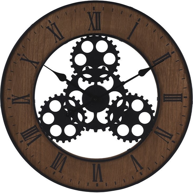 Часы настенные под дерево d57см (TT-00005675)