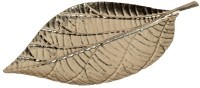 Тарелка декоративная &quot;Лист&quot; цвет золото 29,8*15,2*2,5см (TT-00011822)