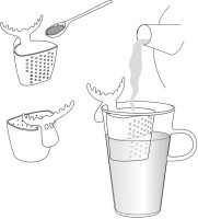 Сито для заваривания rudolf, зеленое (64206)