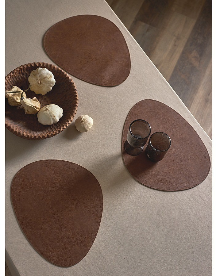 Набор из 2-х двухсторонних сервировочных салфеток drop, 33х41 см, синий/коричневый (79233)