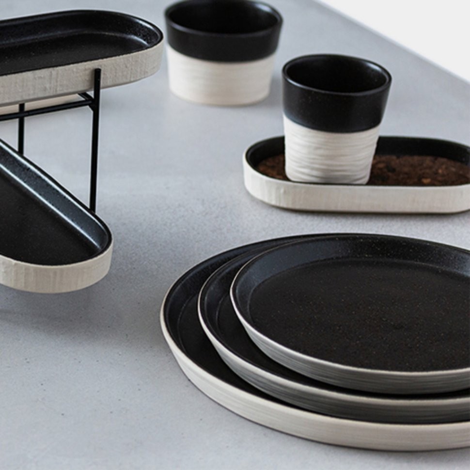 Блюдо глубокое NSA251-00119A, керамика, LATTITUDE BLACK, Costa Nova