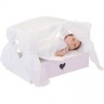 Кроватка с бельевым ящиком  Серии "Любимая кукла", цвет Элис/Мия (PFD120-81)