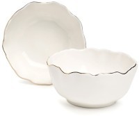 Набор салатников lefard &quot;charm&quot; 2 шт. 12,5*5,5 см 350 мл (с золотой линией) (779-359)