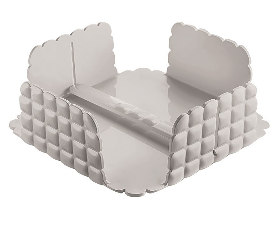 Салфетница квадратная tiffany, серо-бежевая (75620)