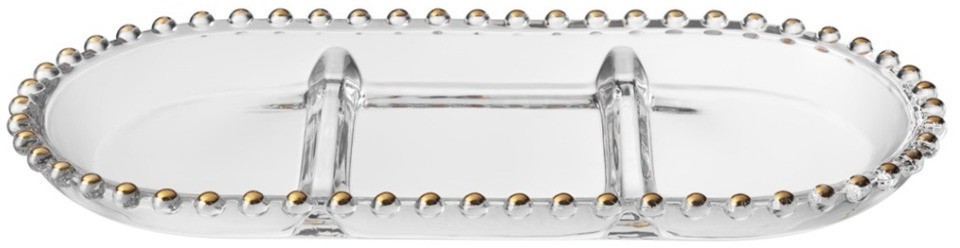 Блюдо сервировочное "golden charm", 3 секции, 30*15 см Lefard (345-500)