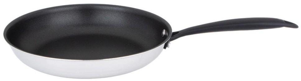Сковорода c антипригарным покрытием "iron chef" agness 26*5.0cm технология 3-ply, нерж.сталь 18/10 (947-103)