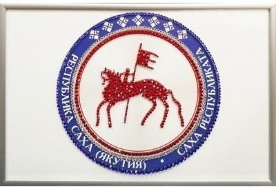 Картина Герб Якутии с кристаллами Swarovski (2342)