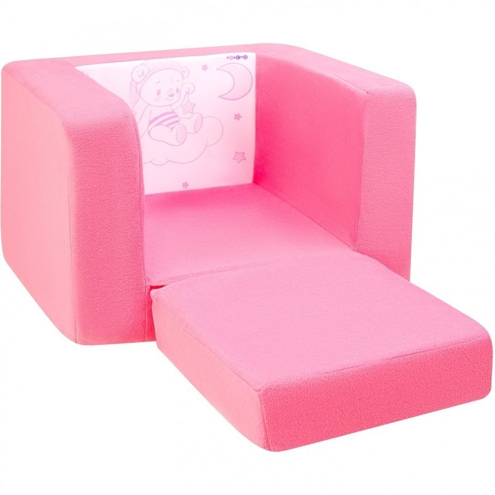 Раскладное бескаркасное (мягкое) детское кресло серии "Дрими", цвет Роуз, Стиль 1 (PCR320-66)