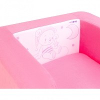 Раскладное бескаркасное (мягкое) детское кресло серии &quot;Дрими&quot;, цвет Роуз, Стиль 1 (PCR320-66)