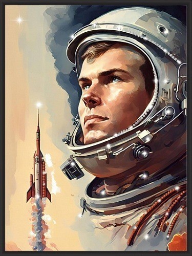 Картина Взлёт с кристаллами Swarovski (3338)