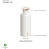 Бутылка on the go, 650 мл, нержавеющая сталь, белая (66117)