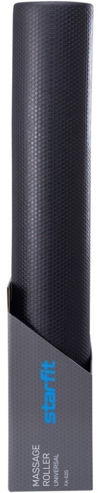Ролик массажный STARFIT FA-520, EVA, средняя жесткость, 90х15 cм, черный (1121619)