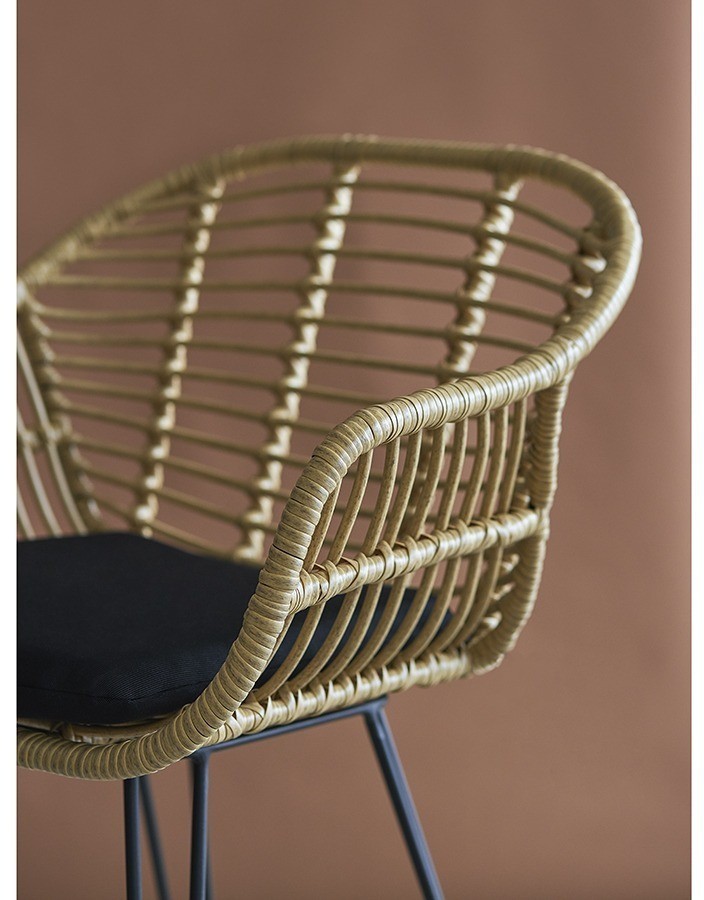 Стул полубарный vetle bent, ротанг (77584)