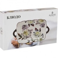 Блюдо &quot;пурпур&quot; 23,5*14 см. высота=2,5 см. Agness (358-1544)