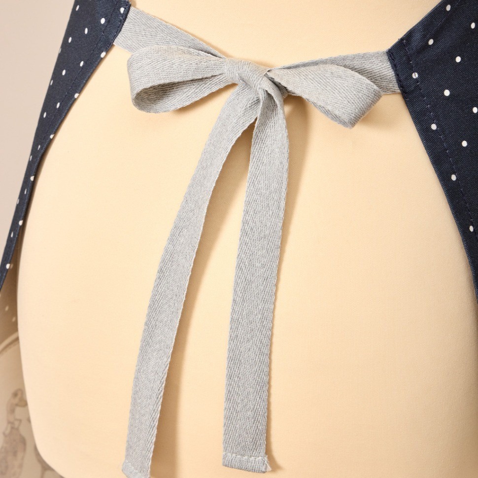 Фартук "family farm" 60х70 см 100% хлопок,синий, кайма,твил,пропитка Lefard (850-742-72)