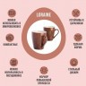 Набор кружек 340 мл 4 шт Коричневый мрамор LORAINE (31245-Н1)