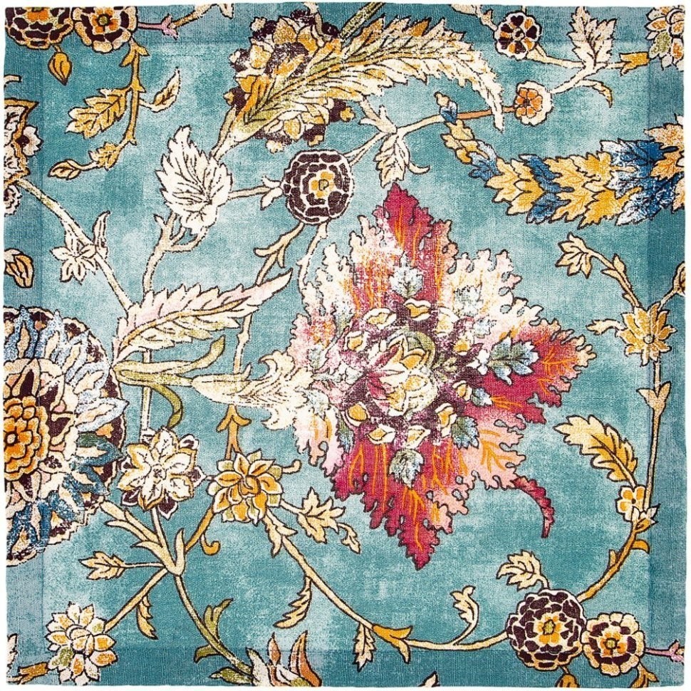 Набор салфеток из 3х шт 40х40, "антик",х/б 100%,бирюза+горчичный SANTALINO (850-603-51)