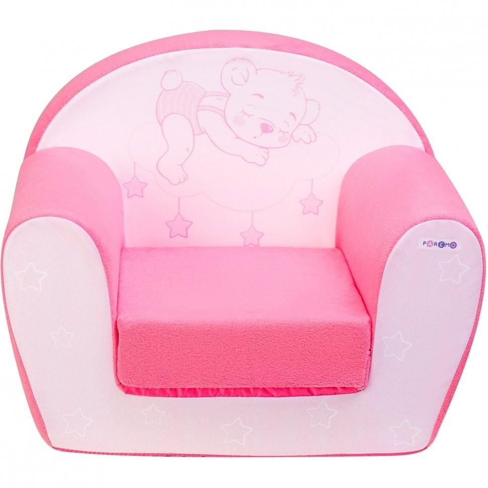 Раскладное бескаркасное (мягкое) детское кресло серии "Дрими", цвет Роуз, Стиль 2 (PCR320-29)
