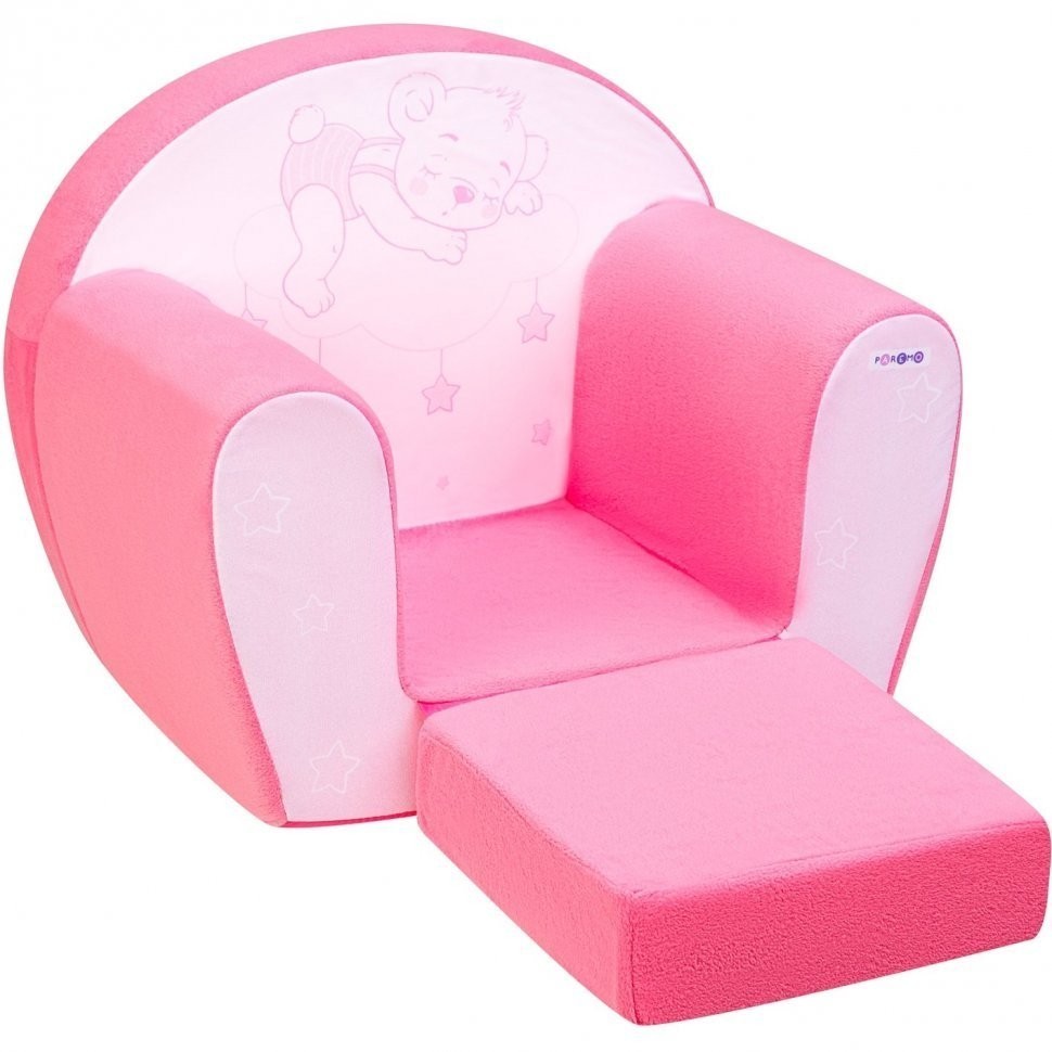Раскладное бескаркасное (мягкое) детское кресло серии "Дрими", цвет Роуз, Стиль 2 (PCR320-29)