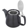 Чайник с металл.ситом и крышкой bronco "luster" 500мл, 19*8,5*10см, темно-серый Bronco (470-407)