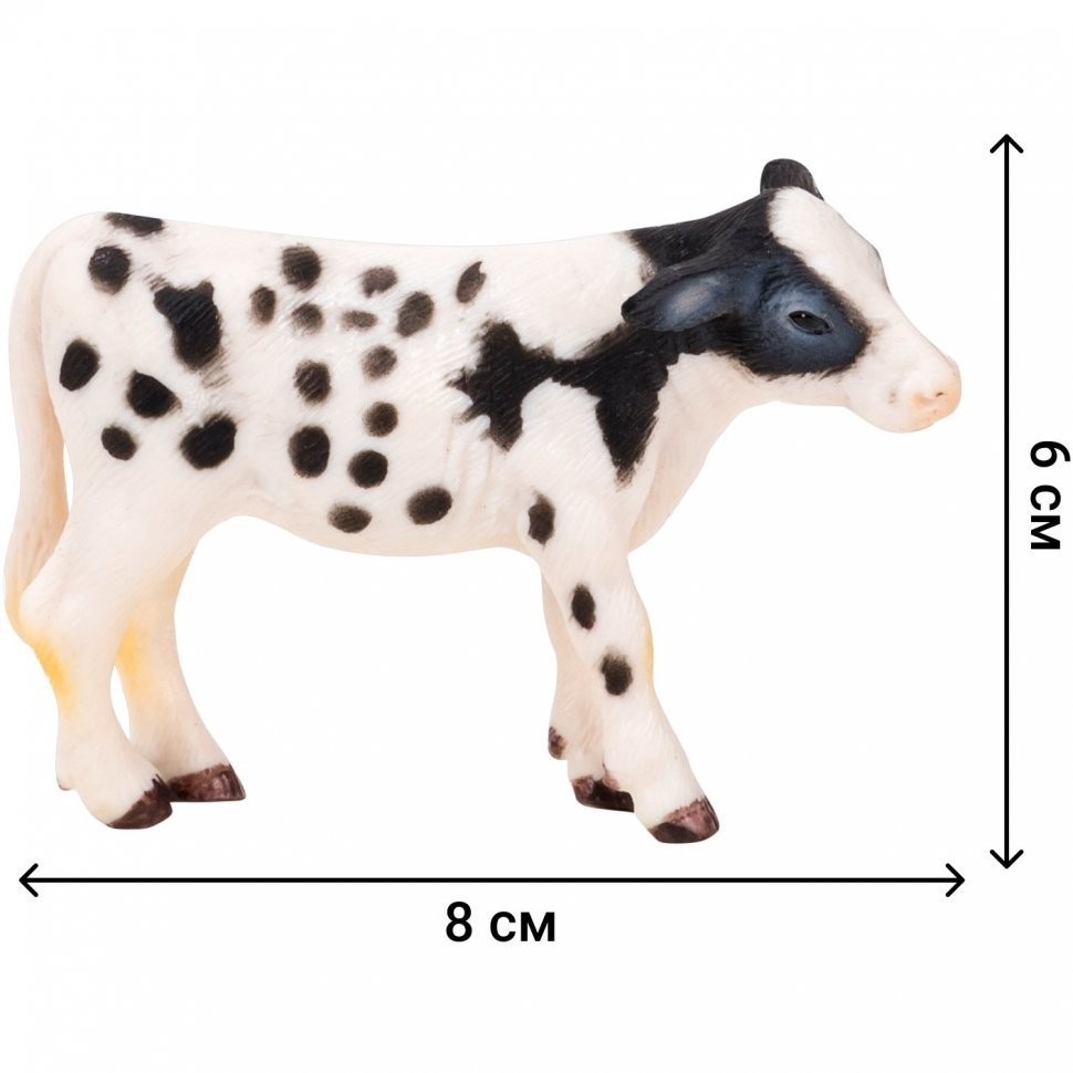 Игрушки фигурки в наборе серии "На ферме", 10 предметов (2 фермера, животные, ограждение-загон, телега, инвентарь) (ММ205-015)
