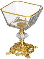 Ваза для фруктов на ножке 11*14 см DECORES (197-1027)