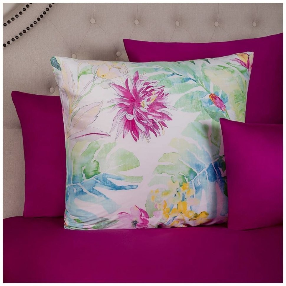 Наволочка 70*70см. "тропикана", 100% хлопок, сатин SANTALINO (985-709)