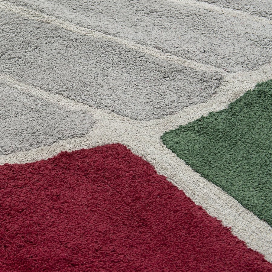 Ковер из хлопка с рисунком tea plantation из коллекции terra, 160х230 см (74499)